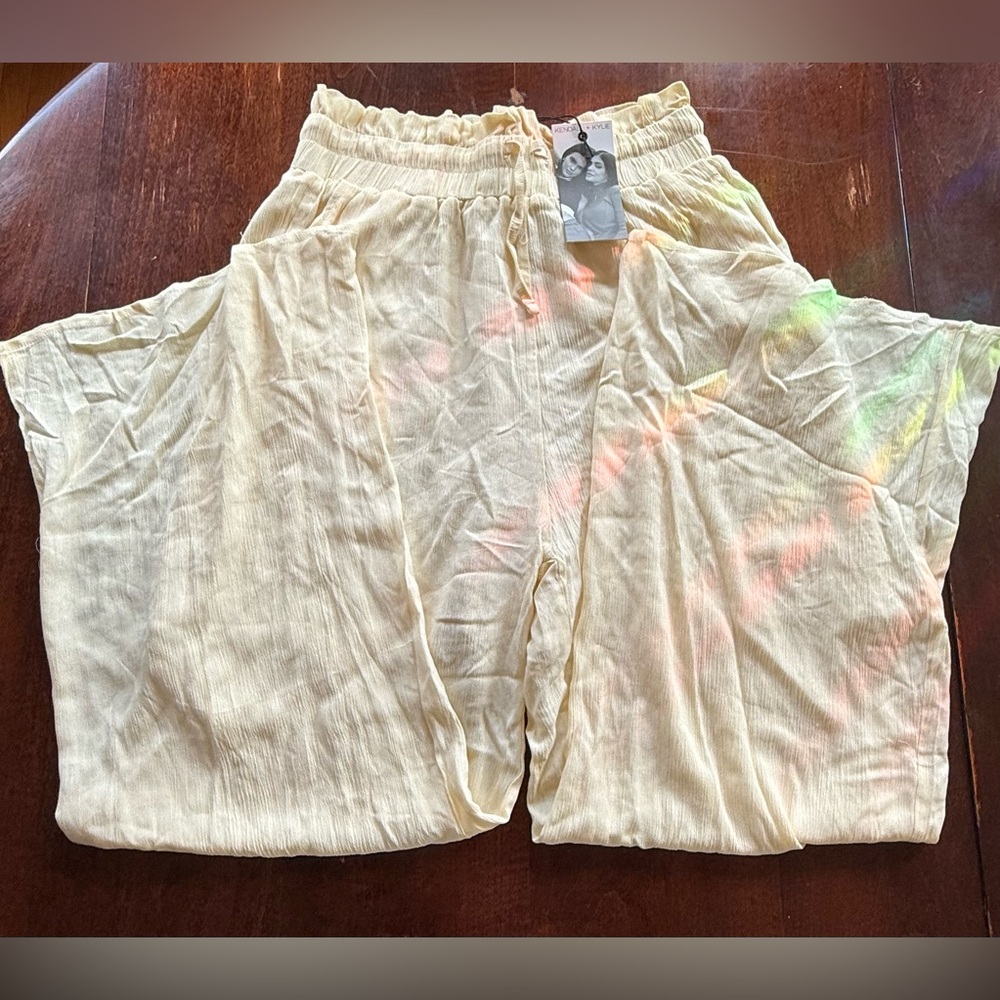 Kendall & Kylie Light Yellow Pants